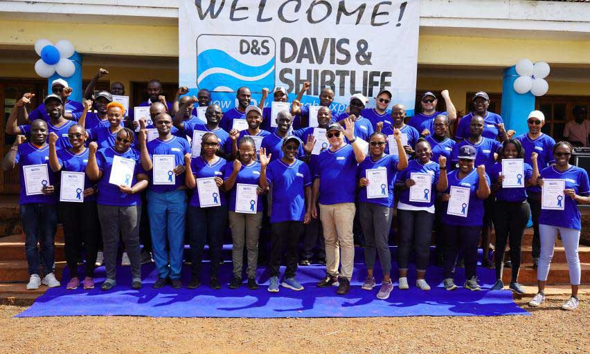 Davis & Shirtliff staff who have reached the 10years mark with the chairman Alec Davis Davis & Shirtliff staff who have reached the 10years mark with the chairman Alec Davis