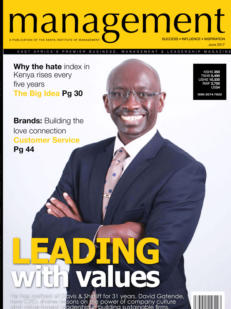 David Gatende featured in the KIM Magazine June Edition David Gatende featured in the KIM Magazine June Edition