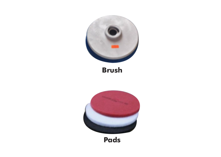 Floorklene Pad and Brushes