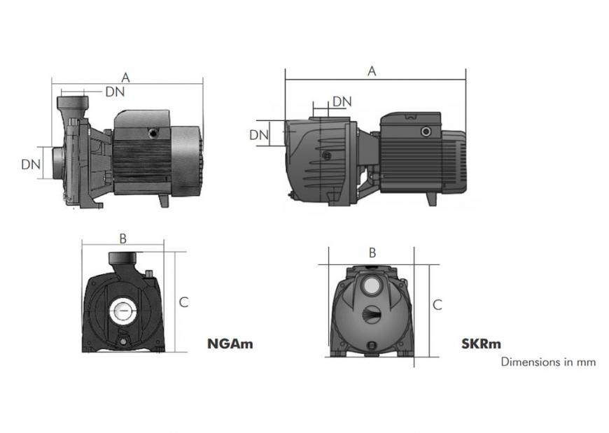 NGA/SKR Dimensions