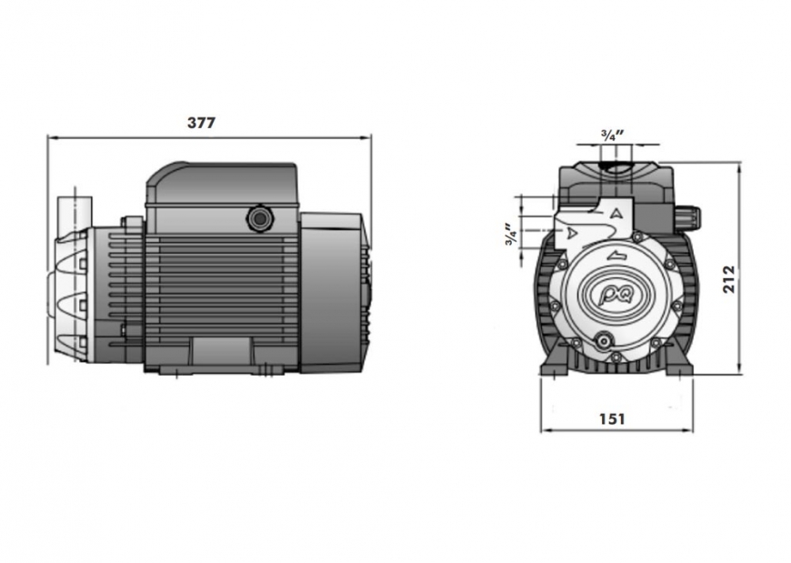 PQ3000 dimensions